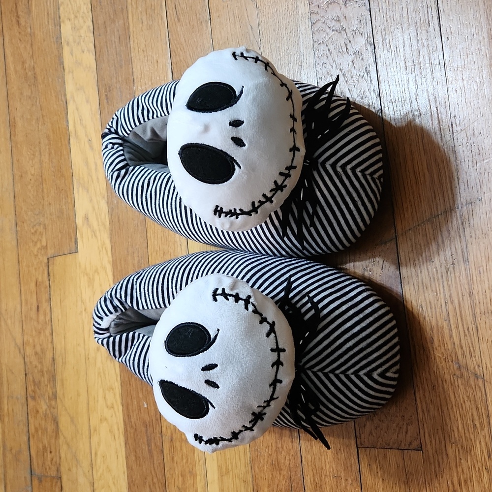 Disney The Nightmare Before Christmas Jack Skellington Slippers Size Medium